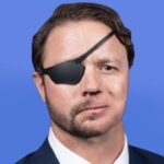 Dan Crenshaw with half his beard shaved.