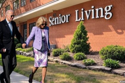 Jill Biden taking Joe Biden into a nursing home.