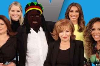 Justin Trudeau wearing blackface on The View.