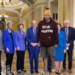 John Fetterman along with Senate Democrats.