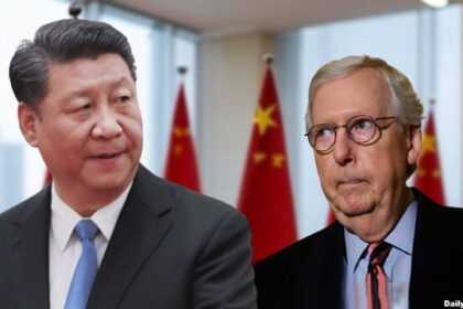 China's Xi Jinping with Mitch McConnell.