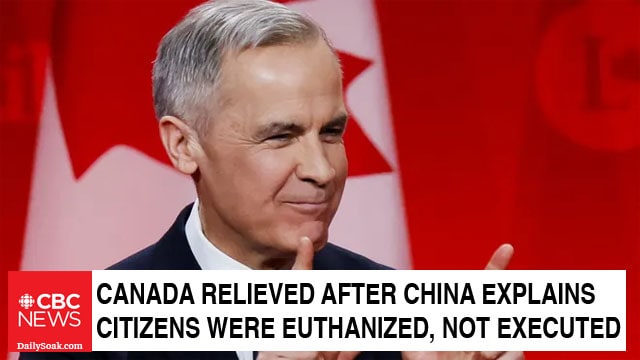 Canada Prime Minister Mark Carney on the Canadian citizens executed in China.