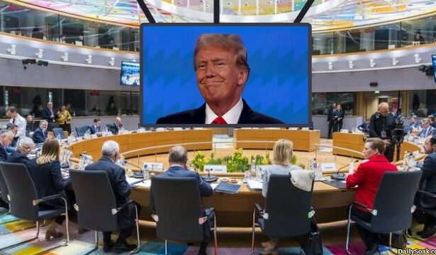 European leaders discussing Donald Trump and the knife attack crisis.
