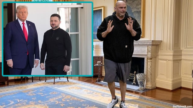 John Fetterman inside of the White House criticizing Ukraine's Zelensky.