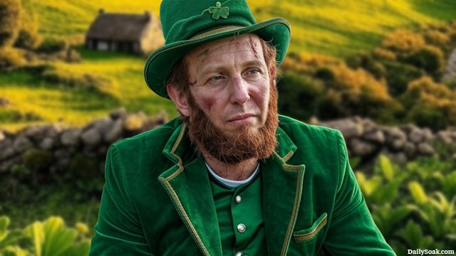 St. Patrick's Day leprechaun in Ireland.