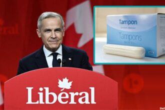 Canada Liberal Prime Minister Mark carney speaking on tampons in men's bathrooms.