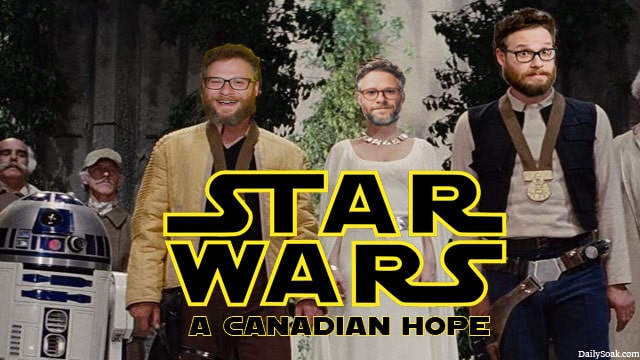 Star Wars characters face swapped with Canada actor Seth Rogen.