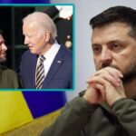 Ukraine President Zelensky thinking about Joe Biden.