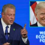 Al Gore giving a speech on President Donald Trump.