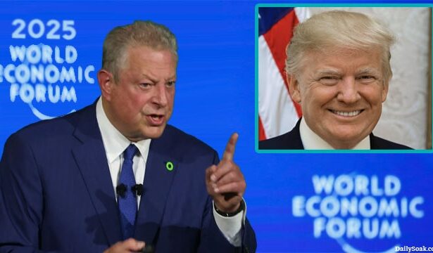 Al Gore giving a speech on President Donald Trump.