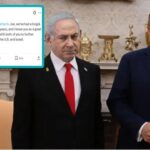 Israel Prime Minister Benjamin Netanyahu and Donald Trump inside White House.