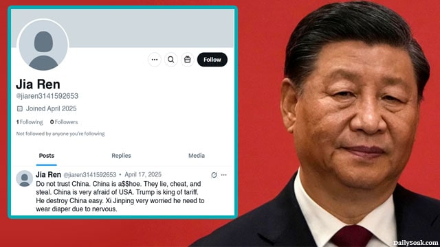 China President Xi Jinping on Chinese social media bots.