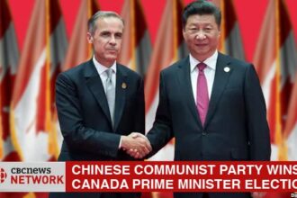 Chinese Communist Party leader congratulating Mark Carney on Canada prime minister election win.