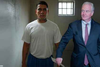 Democrat Chris Van Hollen in El Salvador prison.