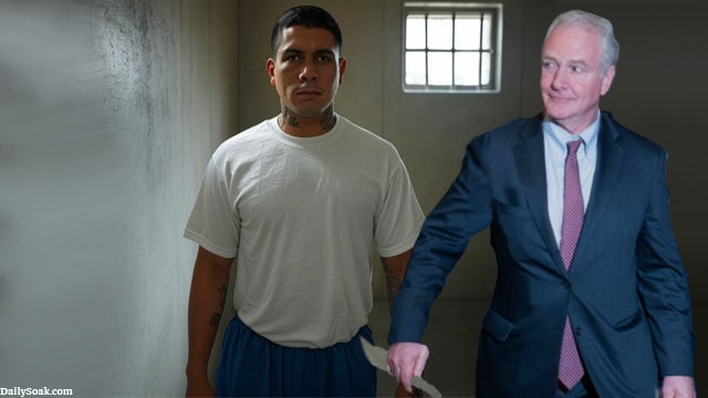 Democrat Chris Van Hollen in El Salvador prison.