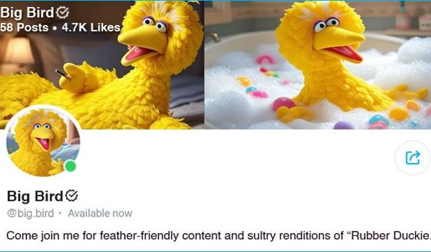 PBS Sesame Street Big Bird's OnlyFans page.
