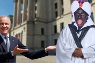 Mark Carney and Justin Trudeau.
