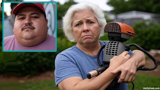 White older woman in Martha's Vineyard on illegal aliens being deported.
