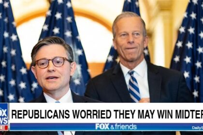 Republicans discussing Donald Trump's agenda for midterms.