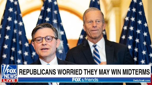 Republicans discussing Donald Trump's agenda for midterms.