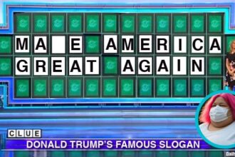 Wheel of Fortune contestant trying to solve final puzzle.