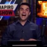 Ben Shapiro laughing as he watches Iran getting bombed.