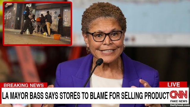 LA Mayor Karen Bass on CNN discussing the LA riots and looting.