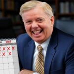 Warmonger Lindsey Graham marking off days on his calendar.