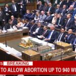 UK House of Commons voting on abortion.