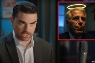 Jewish man Ben Shapiro on The Daily Wire on Jeffrey Epstein files.