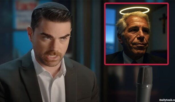 Jewish man Ben Shapiro on The Daily Wire on Jeffrey Epstein files.