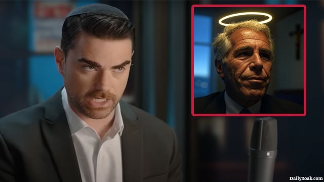 Jewish man Ben Shapiro on The Daily Wire on Jeffrey Epstein files.