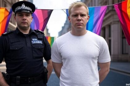British man arrested at gay Pride Parade in London.