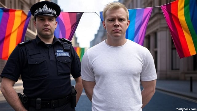 British man arrested at gay Pride Parade in London.