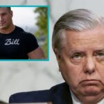 Lindsey Graham voting on the Big Beautiful Bill while thinking about a big man.