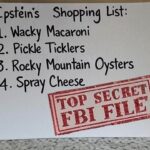 Donald Trump released image of Jeffrey Epstein list.
