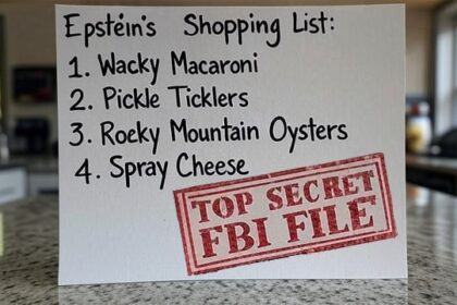 Donald Trump released image of Jeffrey Epstein list.