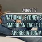 Sydney Sweeney American Eagle jeans ad parody appreciation month by Donald Trump.