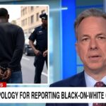 CNN host Jake Tapper on media set.