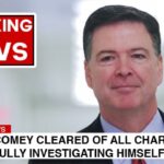 Tall white man James Comey on CNN news program.