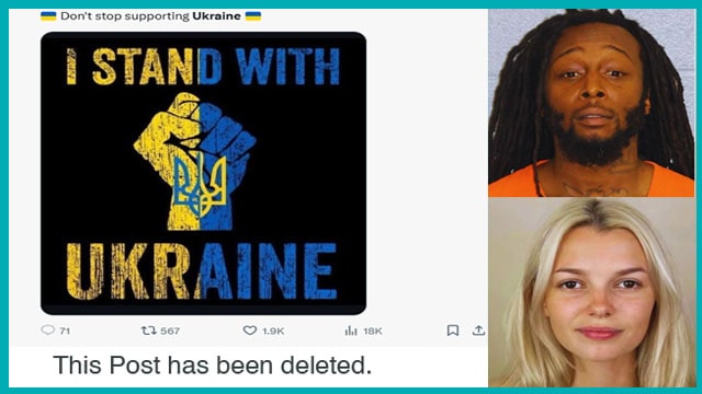 Democrat Twitter X post about the white Ukrainian woman stabbed to death by a black homeless man.