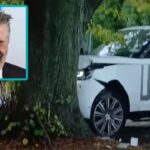 Alec Baldwin at Hamptons SUV crash into tree.
