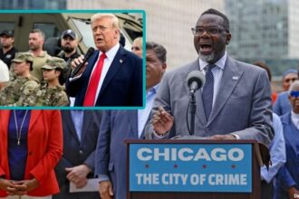 Chicago Mayor Brandon Johnson speaking on President Trump's military presence.
