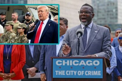 Chicago Mayor Brandon Johnson speaking on President Trump's military presence.