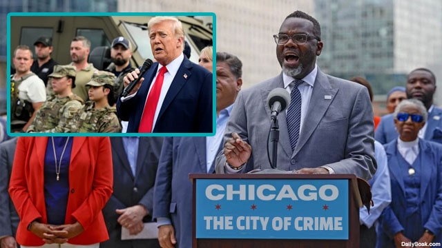 Chicago Mayor Brandon Johnson speaking on President Trump's military presence.