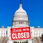 US Capitol Building closed after government shut down.