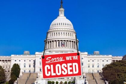 US Capitol Building closed after government shut down.