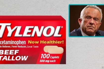 RFK Jr. announcing Tylenol cooked in healthier beef tallow.