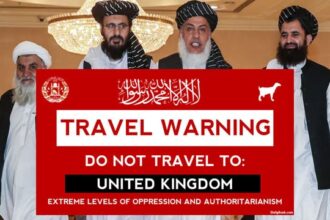 Taliban in Afghanistan issuing travel advisory to the UK.