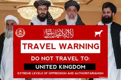 Taliban in Afghanistan issuing travel advisory to the UK.